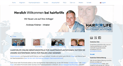 Desktop Screenshot of hairforlife.info